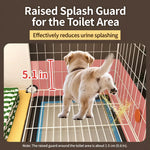 Small Dog Crate with Separate Rest and Potty Areas