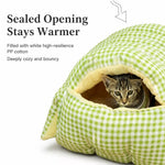 Semi-Enclosed Pet Bed with Removable Washable Cover