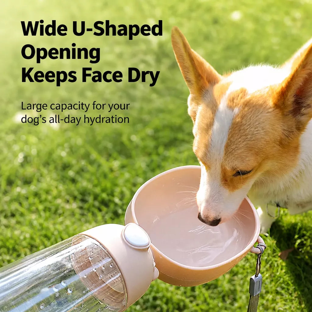 Portable Dog Water Bottle for Walks, Travel & Outdoor Adventures