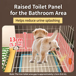 Small Dog Crate with Separate Rest and Potty Areas