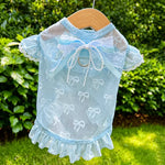 Lightweight Mesh Bow Pet Shirt for Dogs and Cats