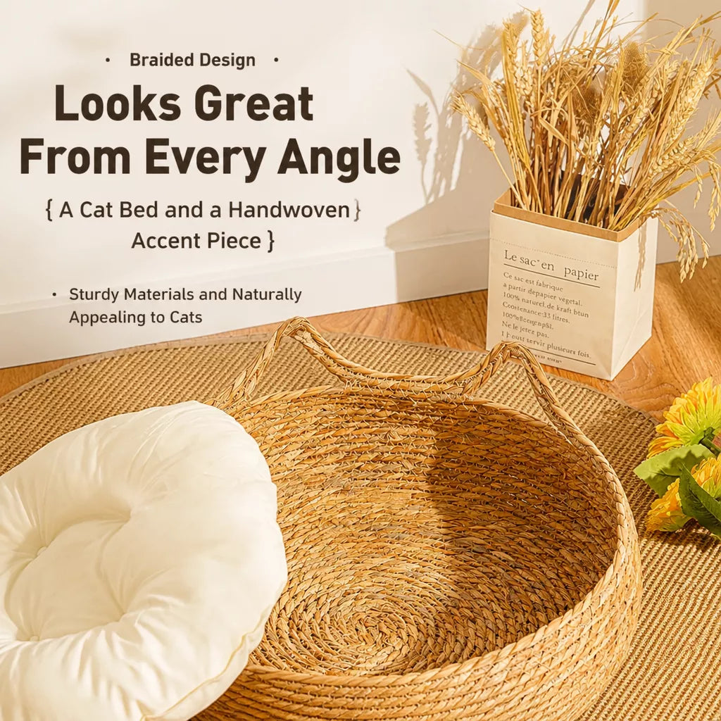 Woven Cat Beds for Cats & Small Dogs