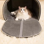 Enclosed Dog & Cat Bed House for Cozy Rest