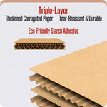 Corrugated Cardboard Cat House with Integrated Scratching Surface