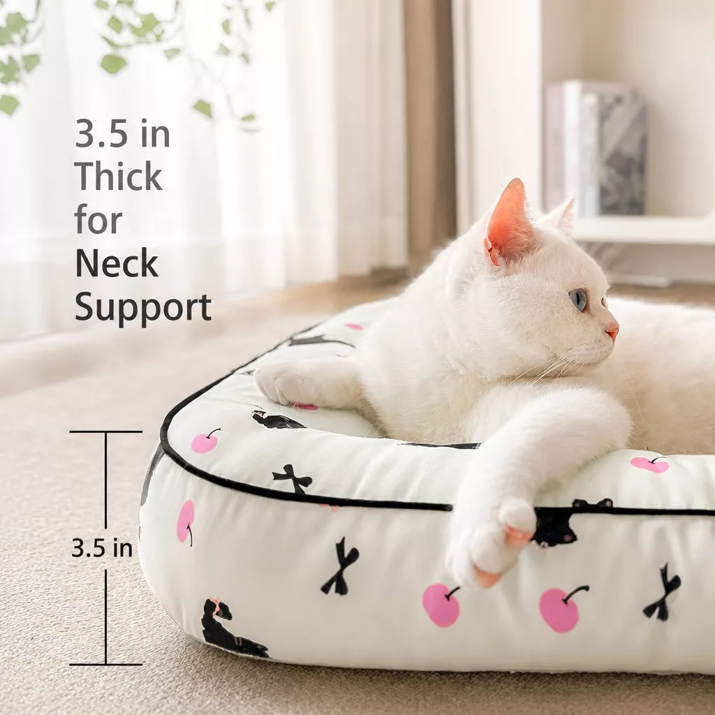 Cotton-Linen Pet Bed Cushion for Small Pets