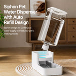 Automatic Pet Feeder & Water Dispenser with Dual Bowls