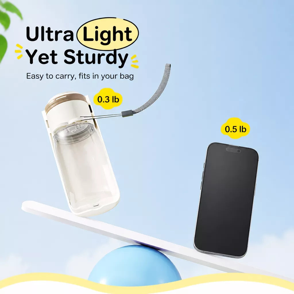 Portable Dog Water Bottle with Integrated Drinking Cup