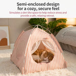 Indoor Cat & Dog Tent Bed with Removable, Washable Cushion