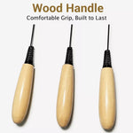 Wooden-Handle Cat Wand Toy with Detachable Feather Teaser