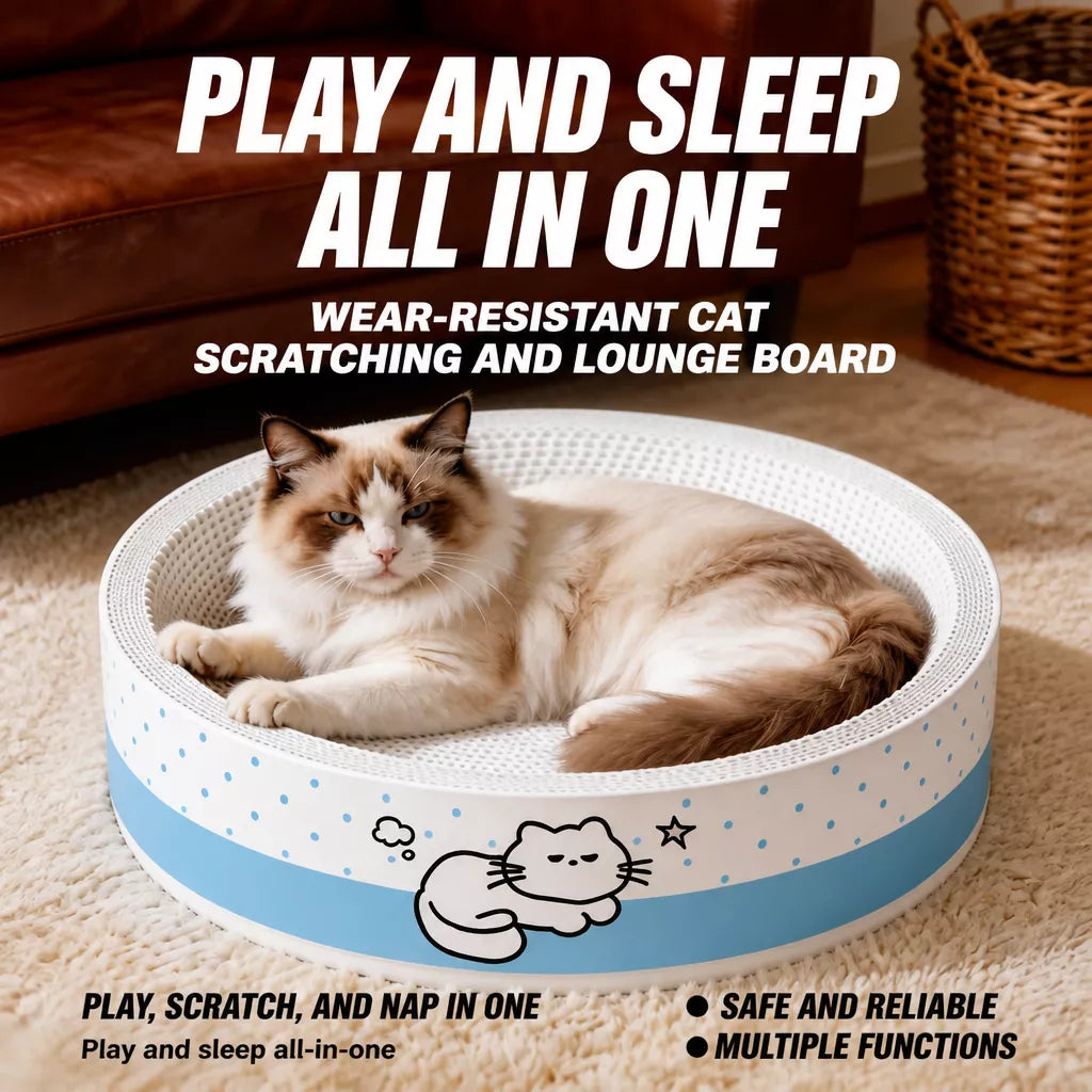 Corrugated Cardboard Cat Scratcher Lounge