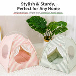 Indoor Cat & Dog Tent Bed with Removable, Washable Cushion