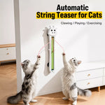 Automatic Wall-Mounted Cat Teaser Toy with Interactive Rope