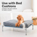 Elevated Pet Bed with Breathable Fabric and Steel Frame