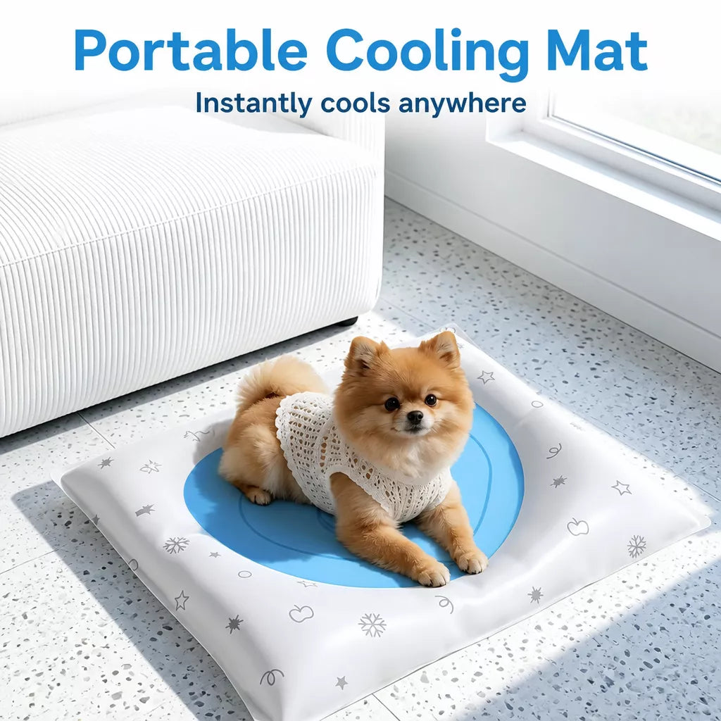 Gel Pet Mat with Oxford Cloth Cover for Cats and Dogs