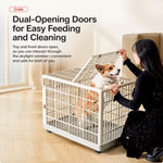 Indoor Resin Pet Crate for Small to Medium Dogs