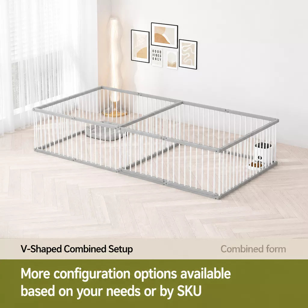 Indoor Dog Playpen with Double Doors, 23.6-Inch High