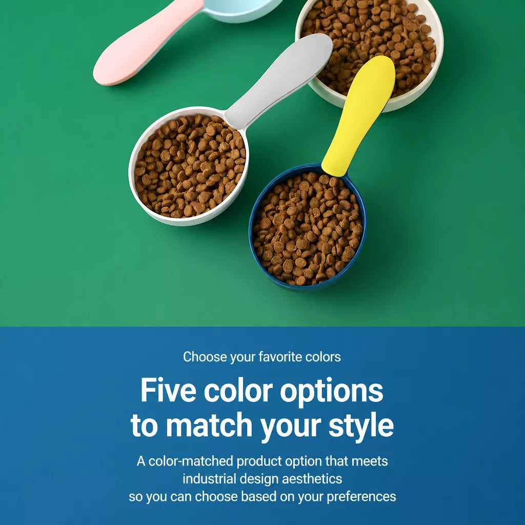 Pet Food Measuring Scoop with Bag Clip