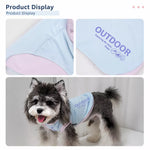 Lightweight Printed Color-Block Vest for Small Dogs
