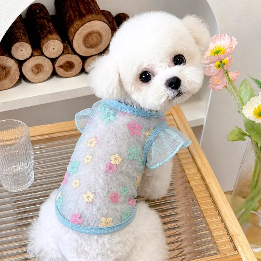 Daisy Mesh Pet Vest for Small Dogs and Cats