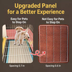 Small Dog Crate with Separate Rest and Potty Areas
