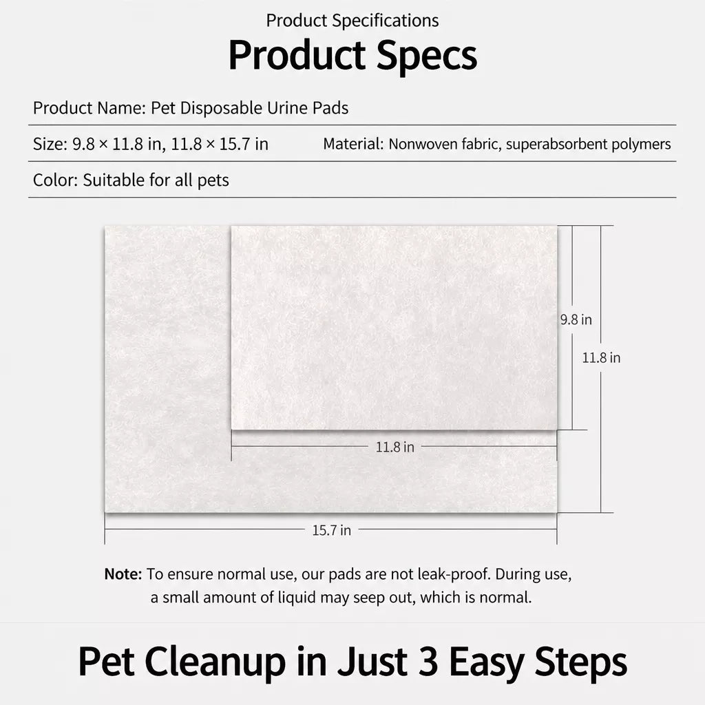 Absorbent Pet Pee Pads for Dogs and Cats