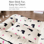 Cotton-Linen Pet Bed Cushion for Small Pets