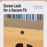 Corrugated Cardboard Cat House with Integrated Scratching Surface