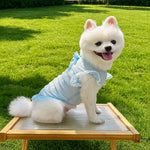 Lightweight Mesh Bow Pet Shirt for Dogs and Cats