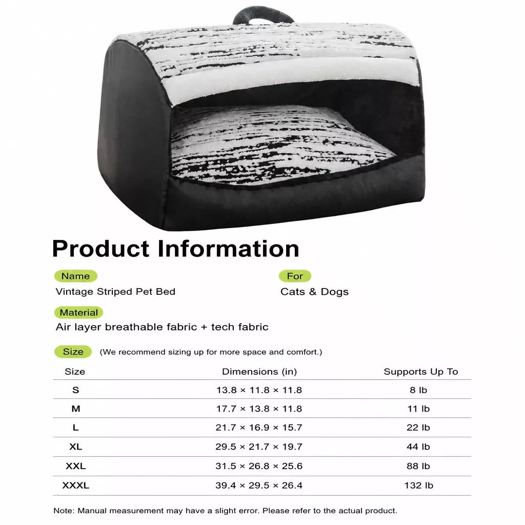 Covered Dog Bed Tent with Removable Washable Cushion