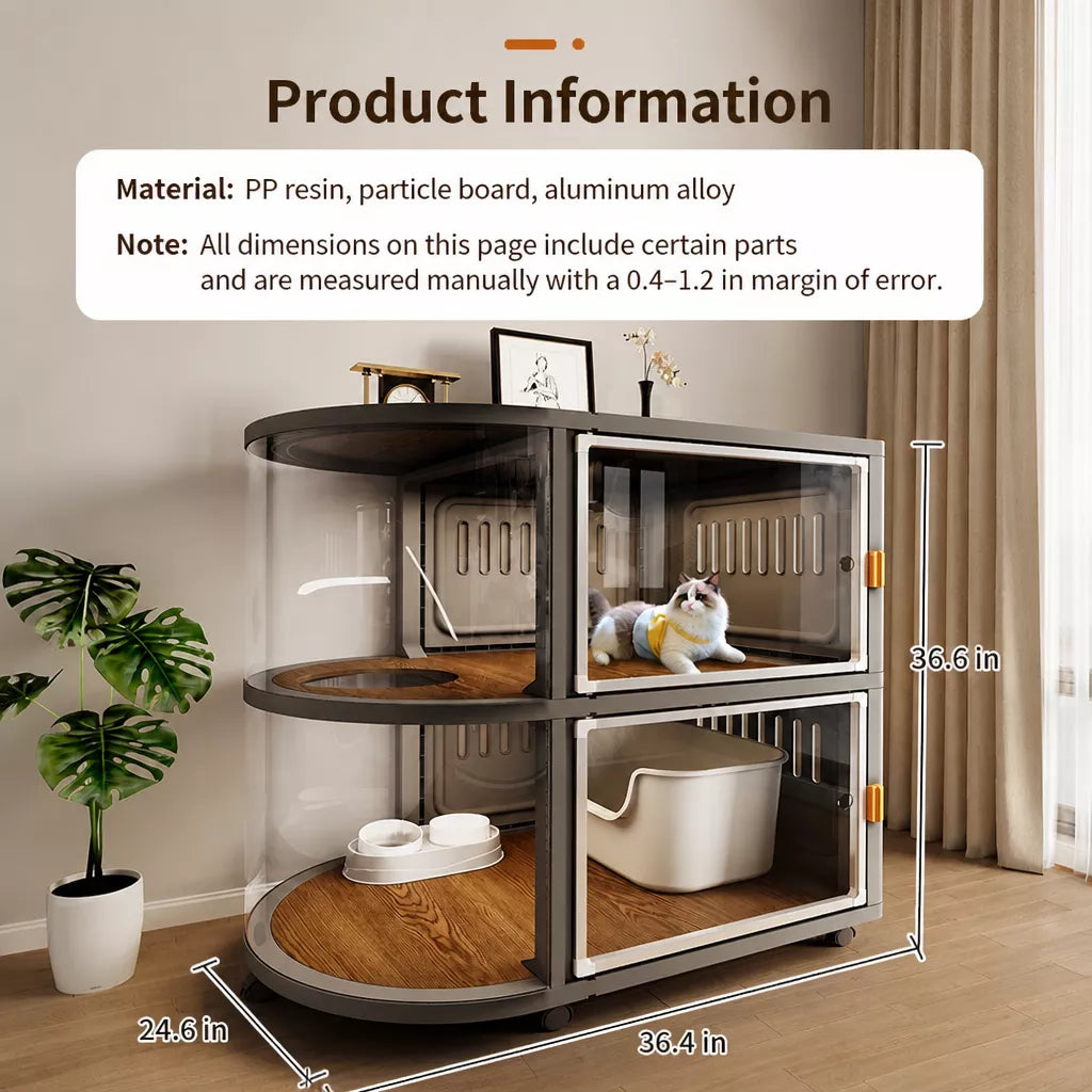 Indoor Multi-Level Cat Enclosure