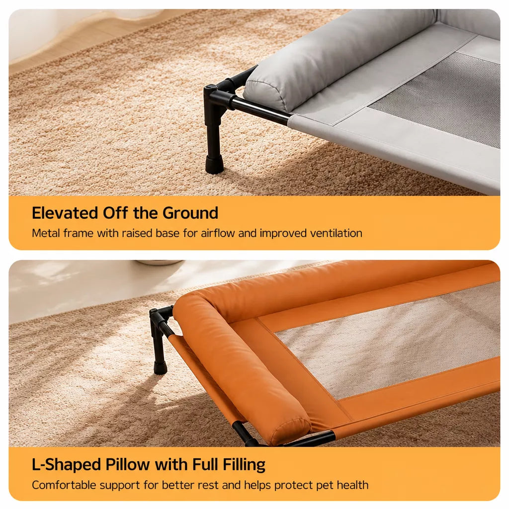 Elevated Dog Cot Bed with Mesh Sleeping Surface