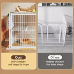 Indoor Metal Pet Playpen with Door and Roof for Cats & Small Dogs