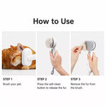 Aumuca 2-in-1 Dog & Cat Grooming Brush and Dematting Comb