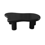 40 Inch Black Cloud Shaped Coffee Table for Living Room W1435S00005-djyc