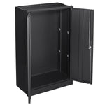 Metal Storage Cabinet with Locking Doors and Adjustable Shelf, Folding Filing Storage Cabinet , Folding Storage Locker Cabinet for Home Office,School,Garage, Black W124747827-djyc