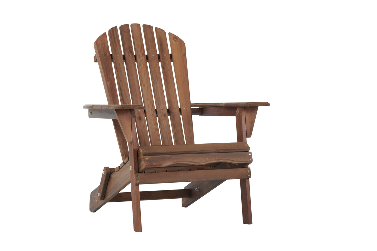 Wooden Outdoor Folding Adirondack Chair Set of 2 Wood Lounge Patio Chair for Garden,Garden, Lawn, Backyard, Deck, Pool Side, Fire Pit,Half Assembled, W1390124961-djyc