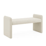 Bedroom storage stool, linen fabric storage stool, large storage space,44.48 inches, can be used for bed end, living room, entrance, BEIGE W487P186353-djyc