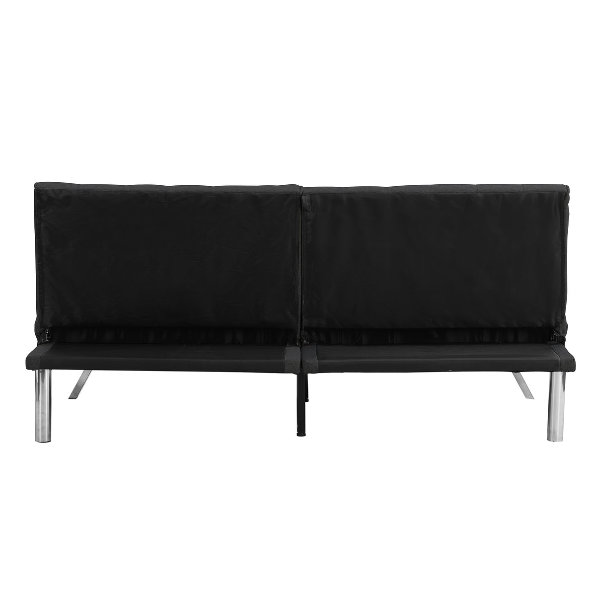 WOOD FRAME, STAINLESS LEG, FUTON, SOFA BED BLACK W21482229-djyc