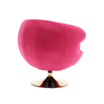 360 Degree Swivel Cuddle Barrel AccentChairs, Round Armchairs with Wide Upholstered, FluffyFabric Chair for Living Room, Bedroom, Office, Waiting Rooms W1539P147084-djyc