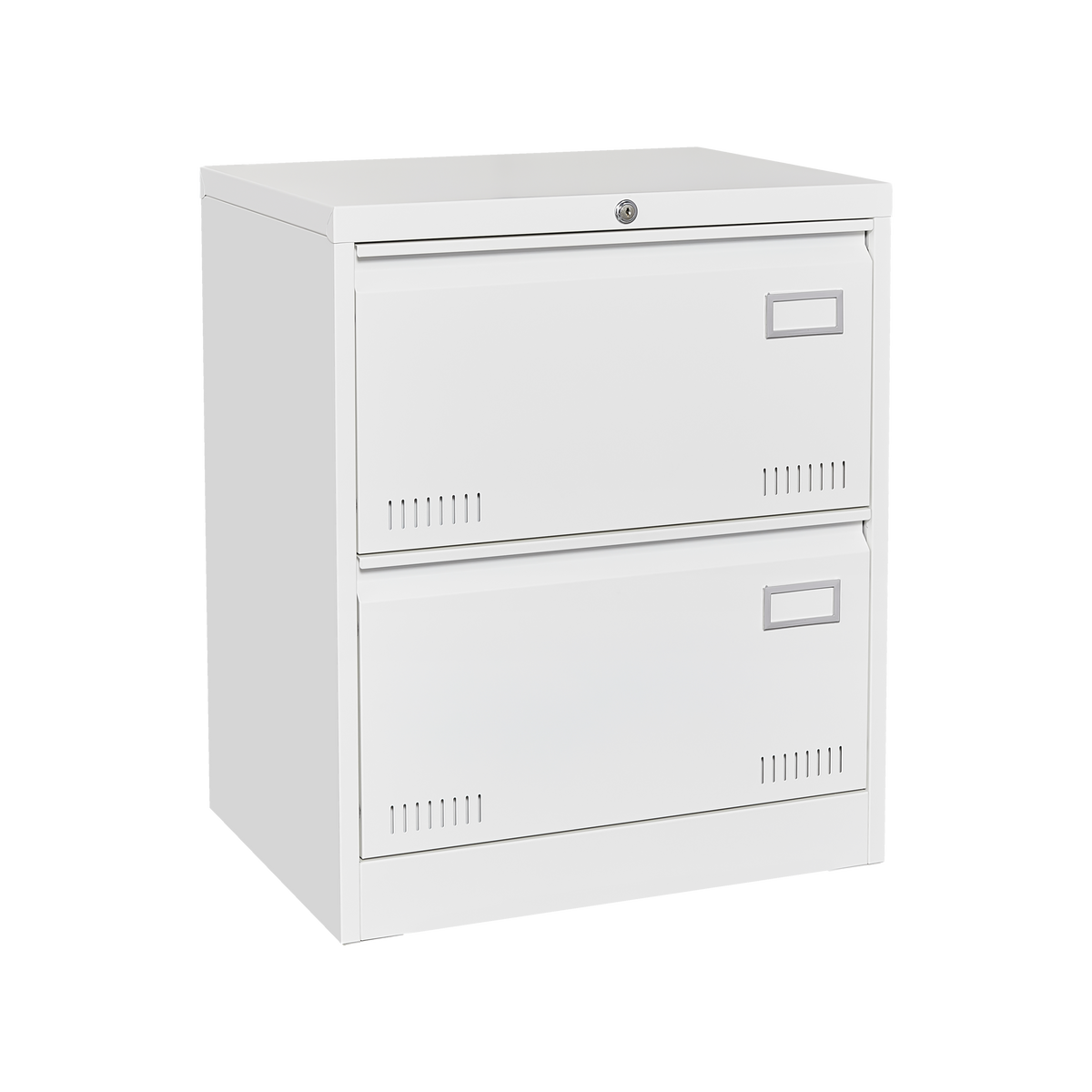 Filing Cabinet Lateral File Cabinet 2 Drawer, White Filing Cabinets with Lock, Locking Metal File Cabinets Three Drawer Office Cabinet for Legal/Letter/A4/F4 Home Offic W1247P160451-djyc