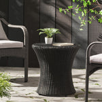 Outdoor Accent Table – Stylish, Durable, No Assembly Required, Perfect for Your Patio 53144.00BLK-djyc