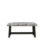 39" Vintage,Linen with Upholstered Bench Seat,Rustic Wood Legs for Bedroom,Living Room,Grey W1669P185159-djyc