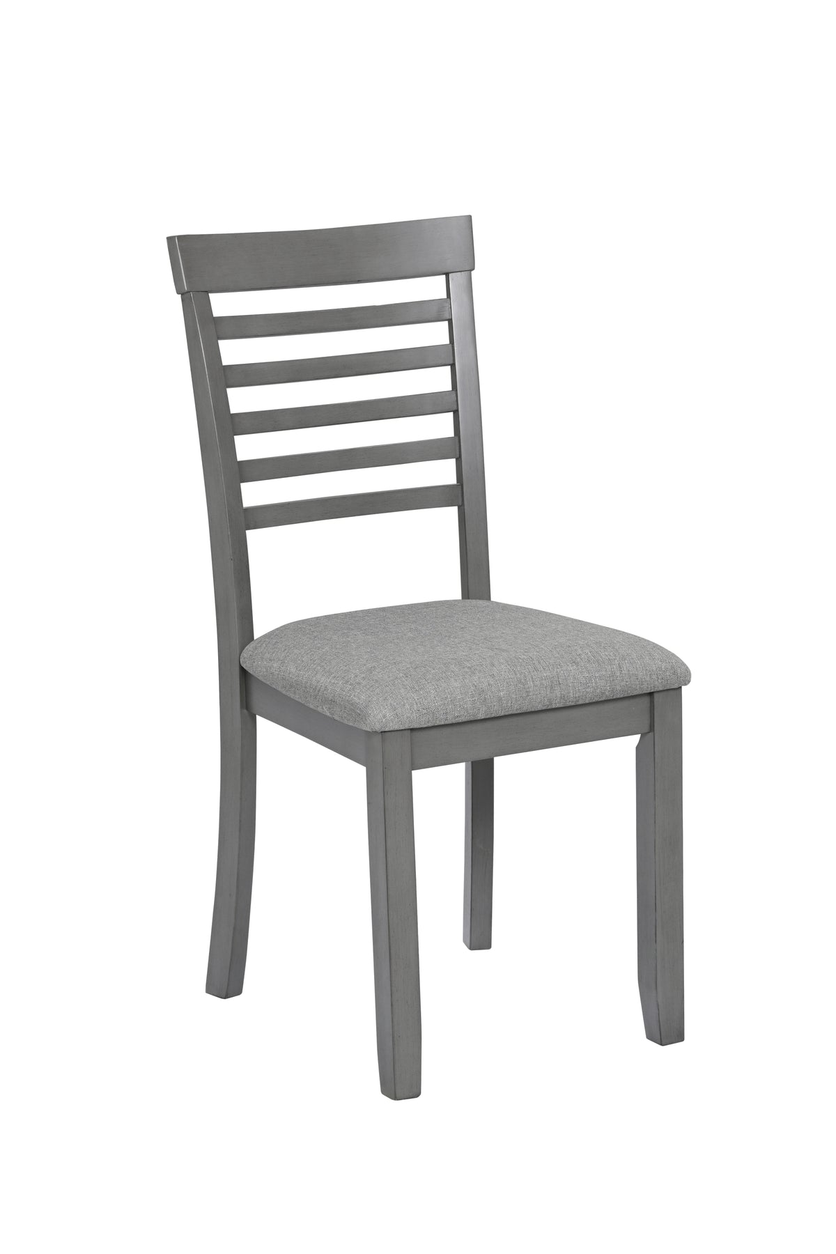 Wooden Dining Chairs Set of 4, Kitchen Chair with Padded Seat, Upholstered Side Chair for Dining Room, Living Room, Gray W1998126409-djyc