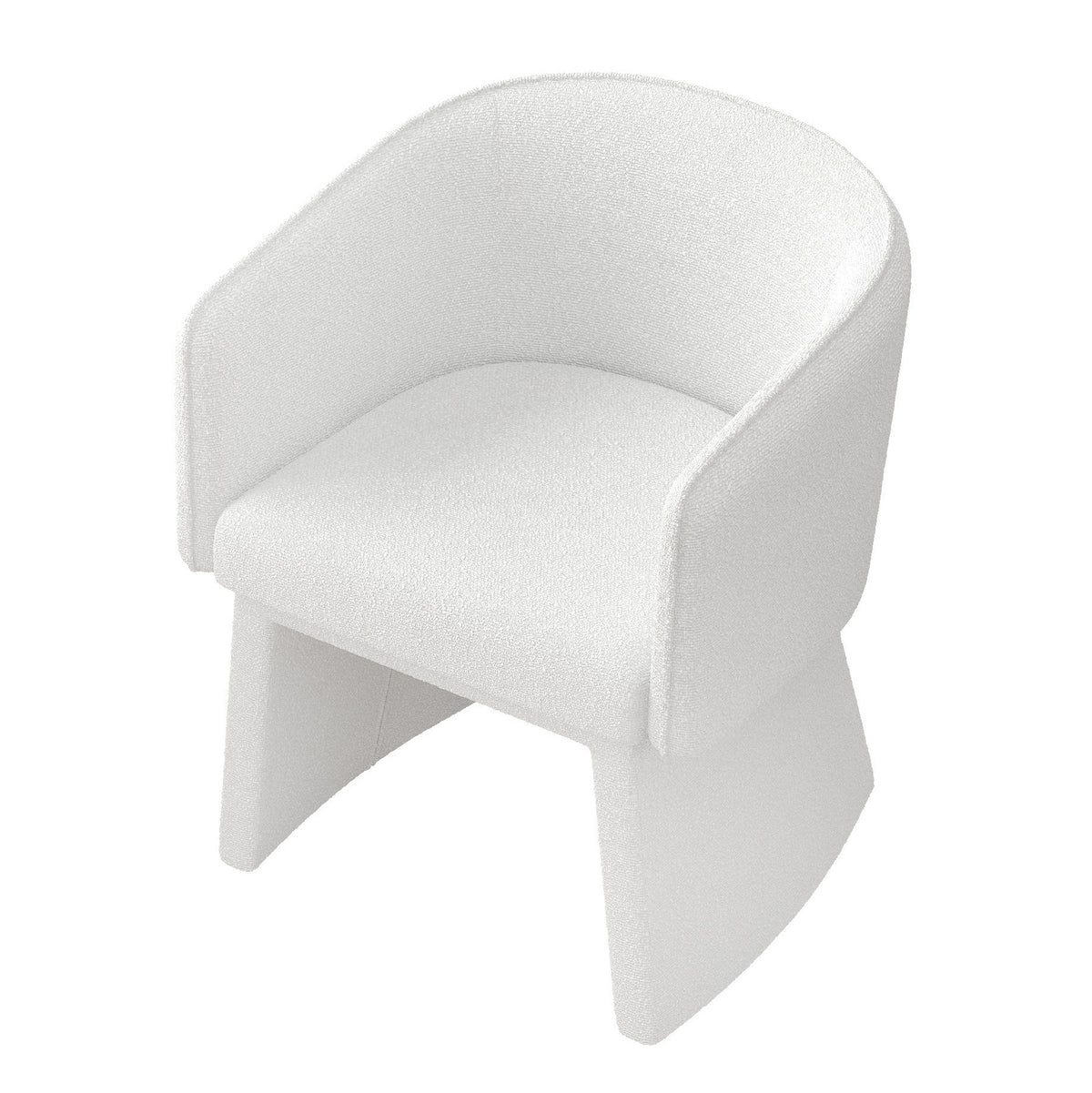 Modern style simple and elegant chair, white leisure chair, suitable for dining/bedroom/living room/reception desk (assembly required)-White W487P186358-djyc