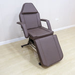 Tattoo Chair for Client, Facial Beds for Esthetician Adjustable 3-Section Lash Tattoo Bed, 72 Inches Facial Spa Chair Professional Tattoo Chair for Artist Beauty Massage Salon,Brown W1767P195862-djyc