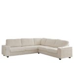 110-Inch Oversized Corduroy Corner Sofa,L Shaped Corner Couch with two storage spaces,USB port & Type-C port and Cup-holder , Deep Seat Comfy Upholstered Couches for Living Room(Not freely combinable) W834S00284-djyc