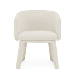 Modern style simple and elegant chair, beige leisure chair, suitable for dining/bedroom/living room/reception desk (assembly required)-Beige W487P186354-djyc
