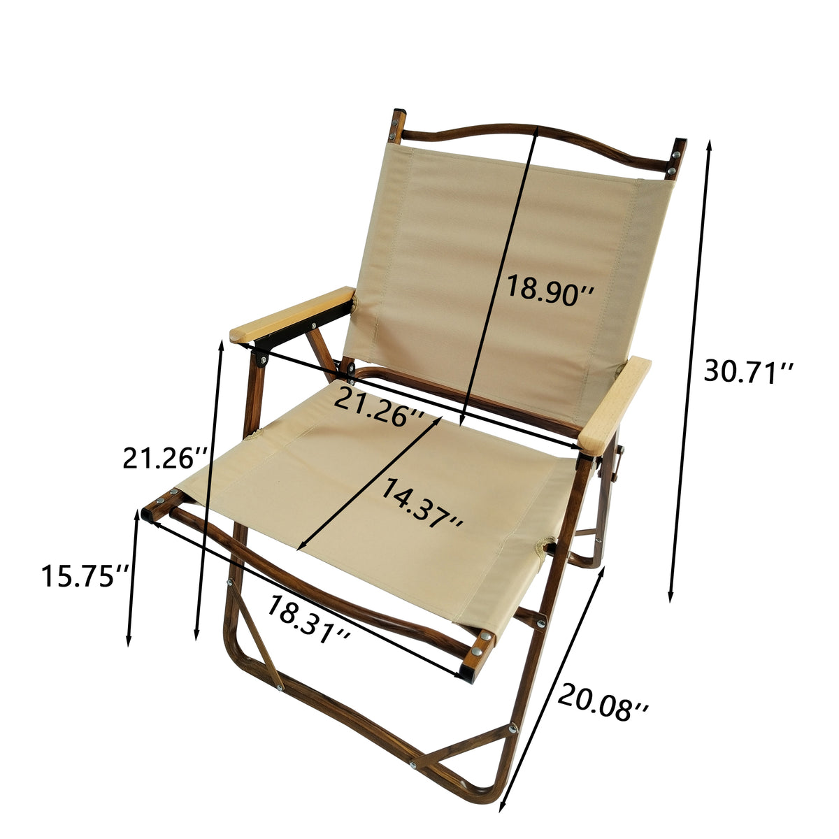 Multi-Function Foldable and Portable Dining Set, 1 Dining Table & 4 Folding Chairs, Indoor and outdoor universal ,Natural W495S00002-djyc