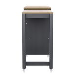 K&K 74.5 inch Kitchen Island with Extendable Dining Table , Rolling Kitchen Island on Wheels with Spice Rack and 2 Drawers,Kitchen Storage Cart with 4 Door Cabinet, for Kitchen, Dining Room, Grey N707S000009G-djyc