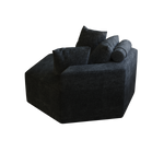 54''L Chenille Sponge single sofa,No Assembly Required,Fluffy Modern Sleeper Chair for Living room, Bedroom, Lounge and Projection Room W834P221047-djyc